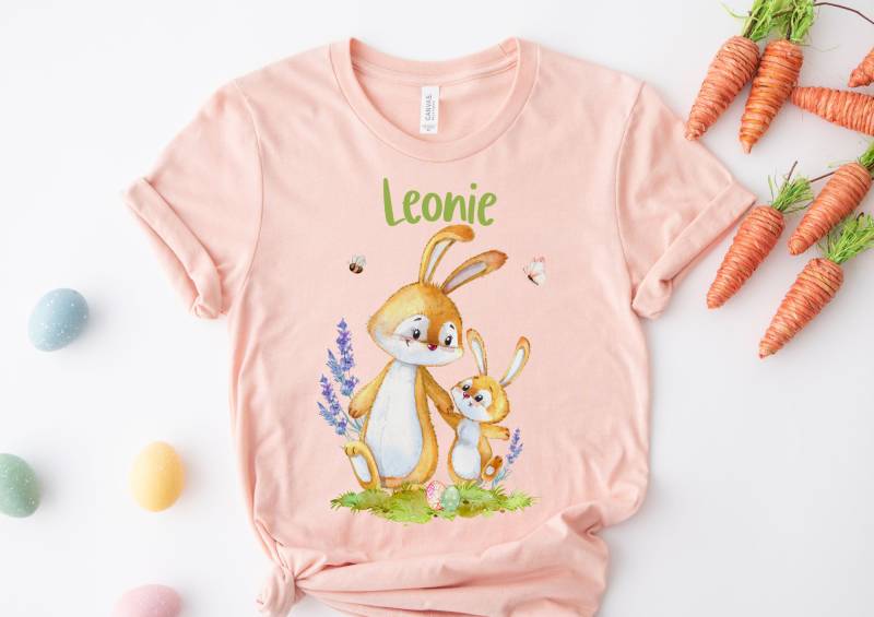 Bügelbild Für Bunte Textilien Ostern Osterhase Ostershirt Osterpulloverosterbody Osterkleid Hase Möhre Frühling von InselKids