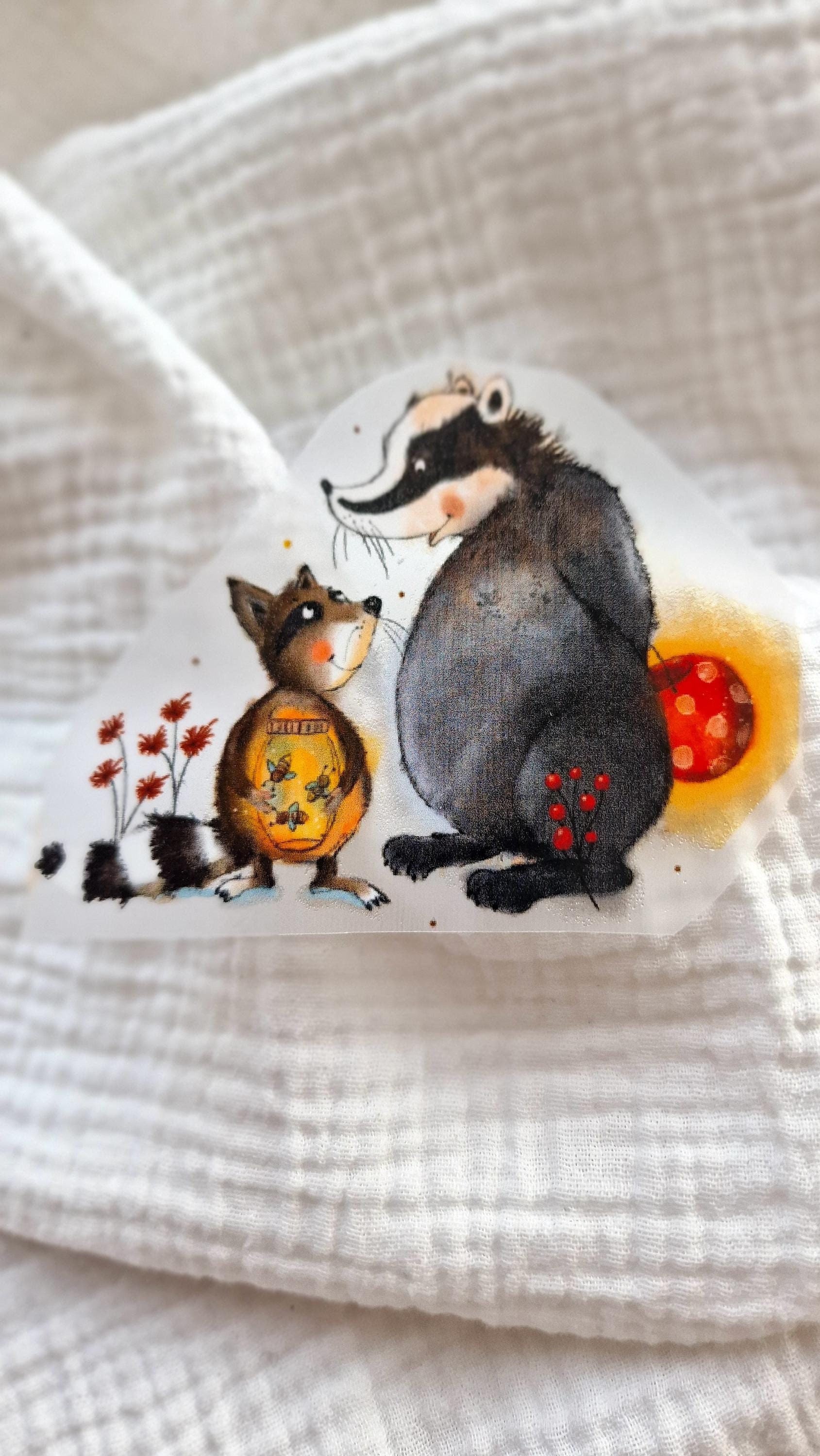 Bügelbild Herbst Laterne Laufen Fuchs Lichterfest Herbstzeit Laternenfest Herbstkind Herbstdeko Herbstoutfit Deko Dachs von InselKids