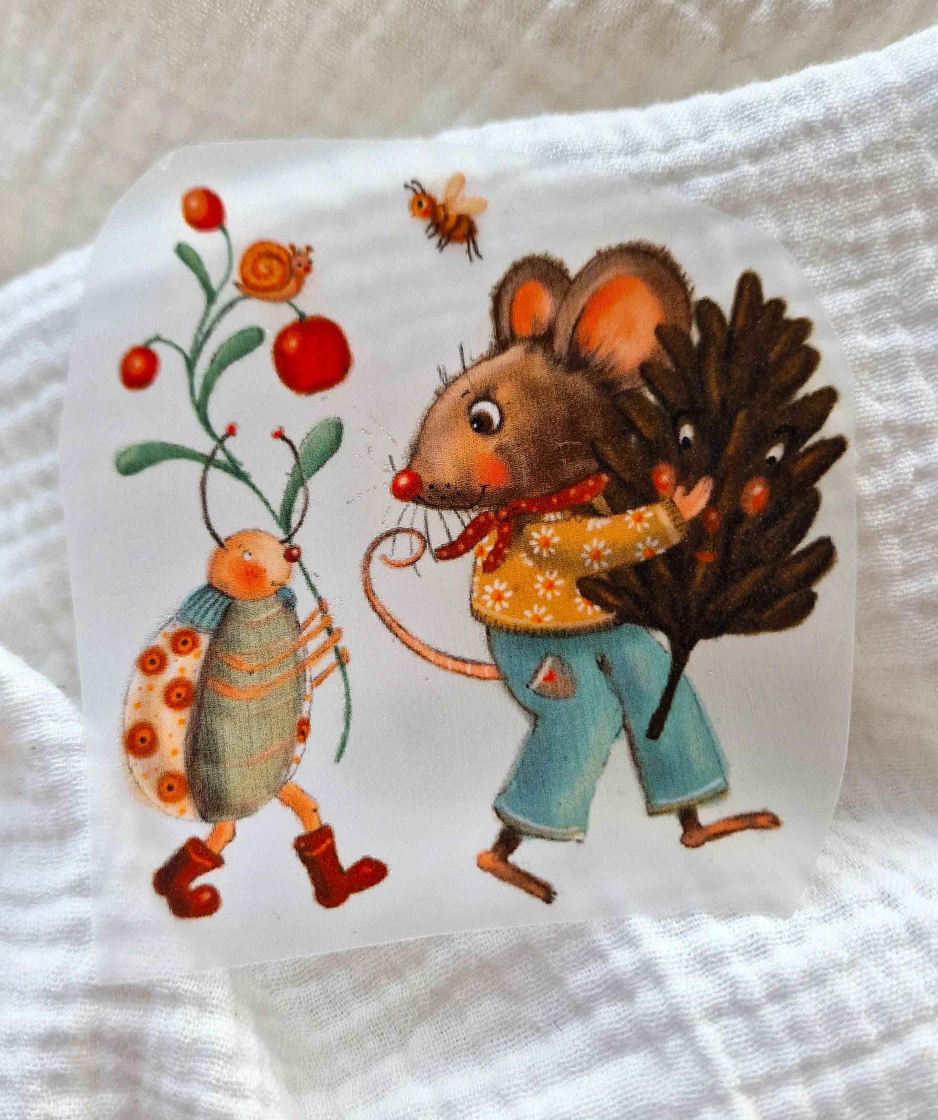 Bügelbild Herbst Laterne Laufen Fuchs Lichterfest Herbstzeit Laternenfest Herbstkind Herbstdeko Herbstoutfit Deko Maus Käfer von InselKids