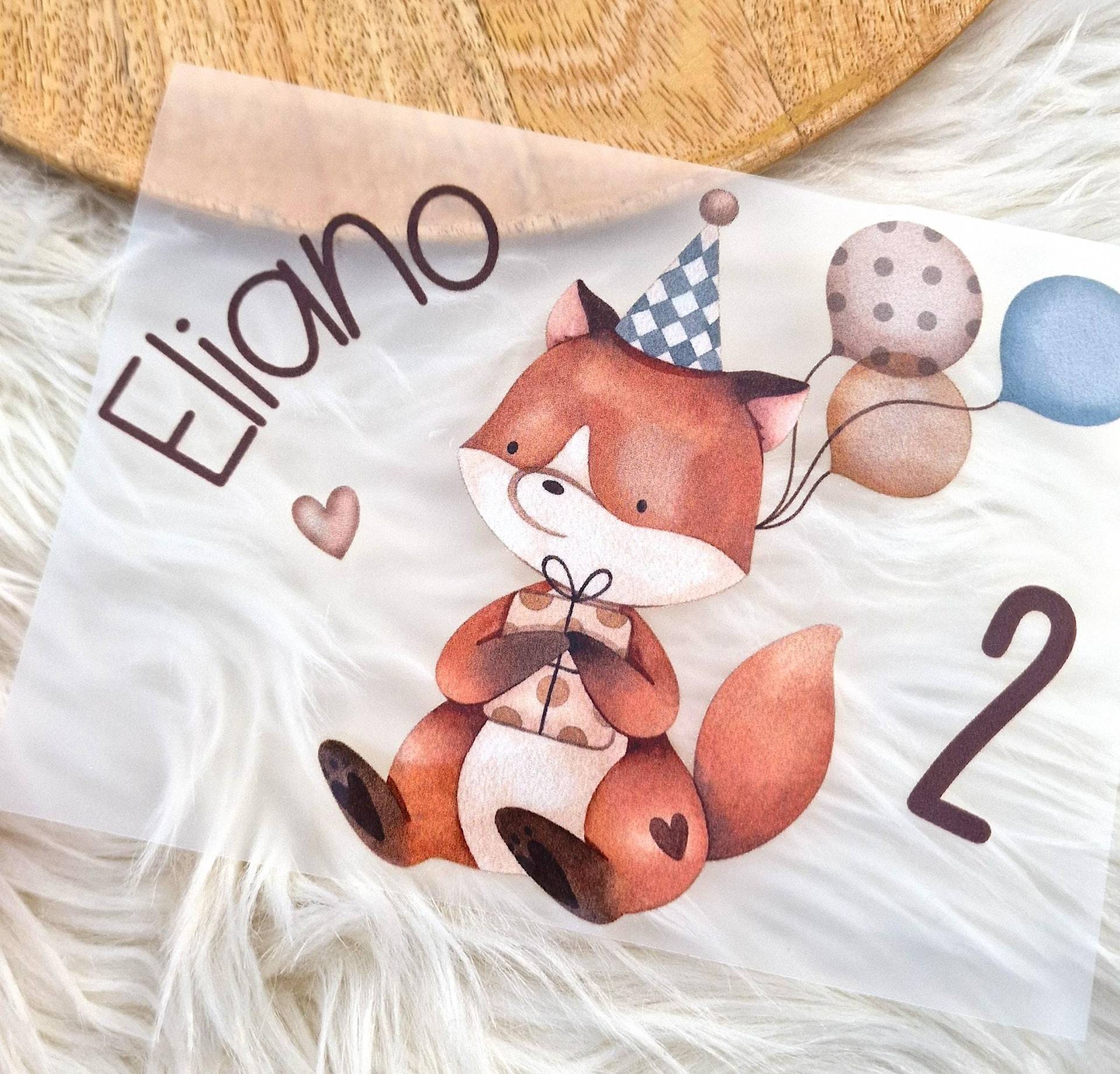 Bügelbild Mit Wunschname Und Alter Personalisiert Fuchs Geburtstagsshirt Waldtiere Kinder Shirt Geschenk Geburt Taufe Party Deko Bügelbild Mit Wunschname Und Alter Personalisiert Fuchs Geburtstagsshirt Waldtiere Kinder Shirt Geschenk Geburt Taufe Party Deko von InselKids