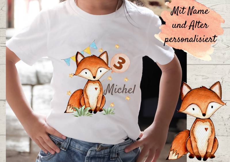 Bügelbild Mit Wunschname Und Alter Personalisiert Fuchs Bügelbild Mit Wunschname Und Alter Personalisiert Fuchs von InselKids