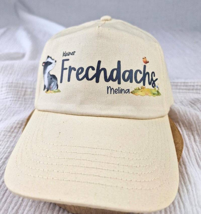 Cap Kinder Personalisiert - Kleiner Frechdachs Mütze Mit Name Geschenk Einschulung, Kita, Sommer Sonnenhut Jungen Mädchen von InselKids