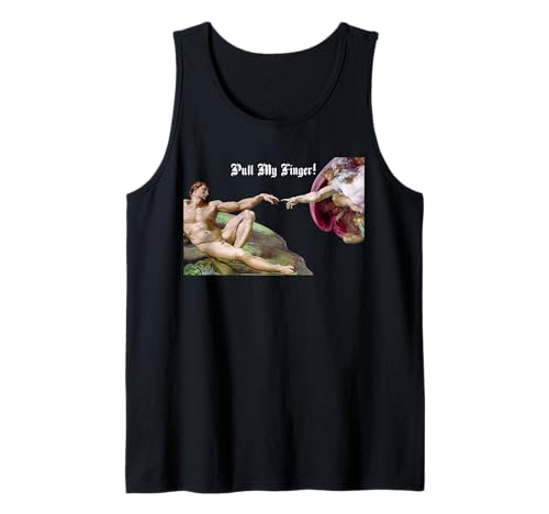 Pull My Finger – Michelangelo Creation of Man Furz Humor Tank Top Pull My Finger – Michelangelo Creation of Man Furz Humor Tank Top von Inside Out Designs