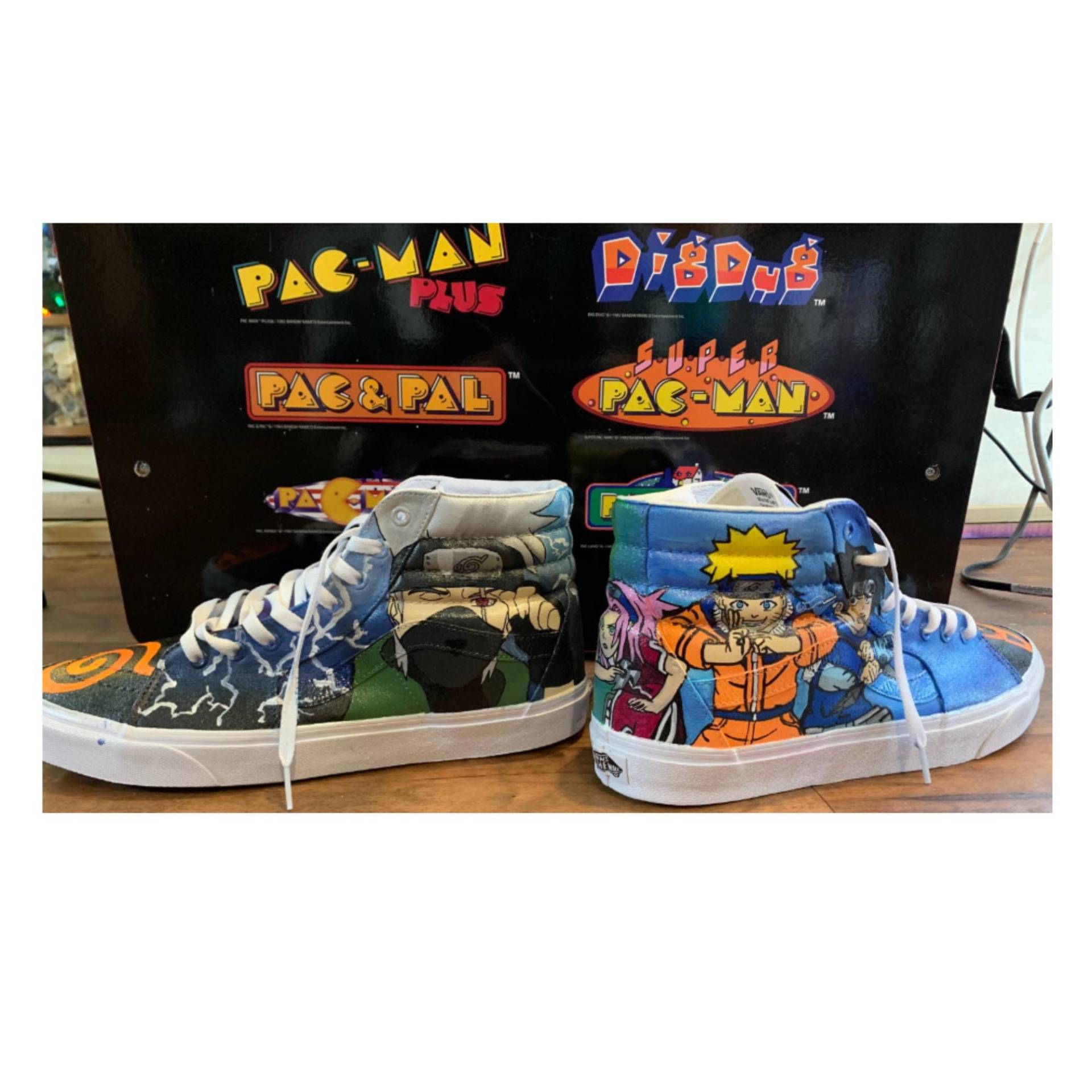 Individuell Handbemalte Skate-Hi-Vans, High-Tops - Fertigen Sie Vans An Individuell Handbemalte Skate-Hi-Vans, High-Tops - Fertigen Sie Vans An von InsidiousApparel