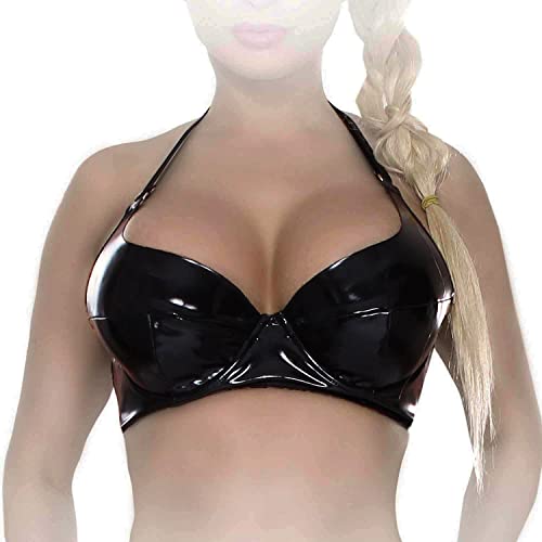 Insistline - Extravaganter Datex Neckholder Bügel-BH schwarz - Gr. L von Insistline