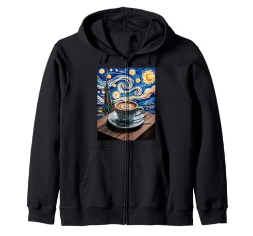 Lustige Kaffee Sternennacht Latte Art Cup Barista Damen Herren Kapuzenjacke Lustige Kaffee Sternennacht Latte Art Cup Barista Damen Herren Kapuzenjacke von Inspirational Quote Caffeine Lover Artistic Cafe