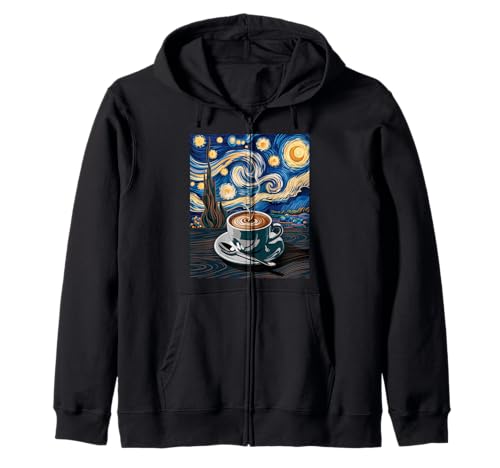 Lustige Kaffee Sternennacht Latte Art Cup Barista Damen Herren Kapuzenjacke Lustige Kaffee Sternennacht Latte Art Cup Barista Damen Herren Kapuzenjacke von Inspirational Quote Caffeine Lover Artistic Cafe