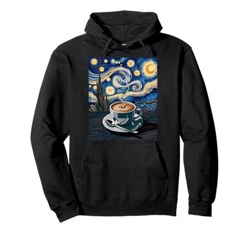 Lustige Kaffee Sternennacht Latte Art Cup Barista Damen Herren Pullover Hoodie Lustige Kaffee Sternennacht Latte Art Cup Barista Damen Herren Pullover Hoodie von Inspirational Quote Caffeine Lover Artistic Cafe