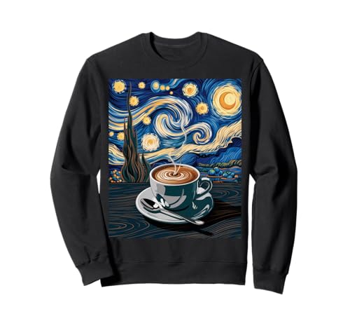 Lustige Kaffee Sternennacht Latte Art Cup Barista Damen Herren Sweatshirt Lustige Kaffee Sternennacht Latte Art Cup Barista Damen Herren Sweatshirt von Inspirational Quote Caffeine Lover Artistic Cafe
