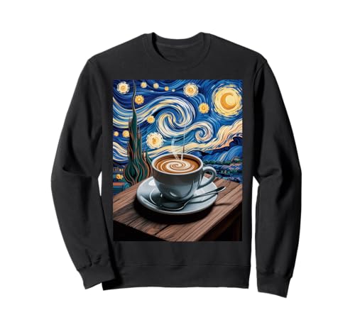 Lustige Kaffee Sternennacht Latte Art Cup Barista Damen Herren Sweatshirt Lustige Kaffee Sternennacht Latte Art Cup Barista Damen Herren Sweatshirt von Inspirational Quote Caffeine Lover Artistic Cafe