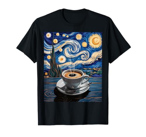 Lustige Kaffee Sternennacht Latte Art Cup Barista Damen Herren T-Shirt Lustige Kaffee Sternennacht Latte Art Cup Barista Damen Herren T-Shirt von Inspirational Quote Caffeine Lover Artistic Cafe