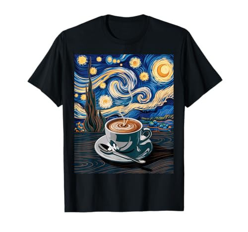 Lustige Kaffee Sternennacht Latte Art Cup Barista Damen Herren T-Shirt Lustige Kaffee Sternennacht Latte Art Cup Barista Damen Herren T-Shirt von Inspirational Quote Caffeine Lover Artistic Cafe