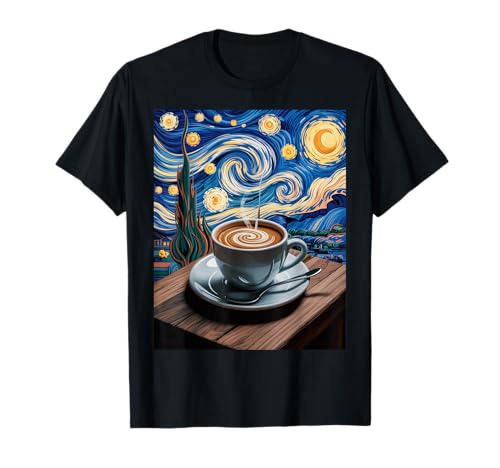 Lustige Kaffee Sternennacht Latte Art Cup Barista Damen Herren T-Shirt Lustige Kaffee Sternennacht Latte Art Cup Barista Damen Herren T-Shirt von Inspirational Quote Caffeine Lover Artistic Cafe