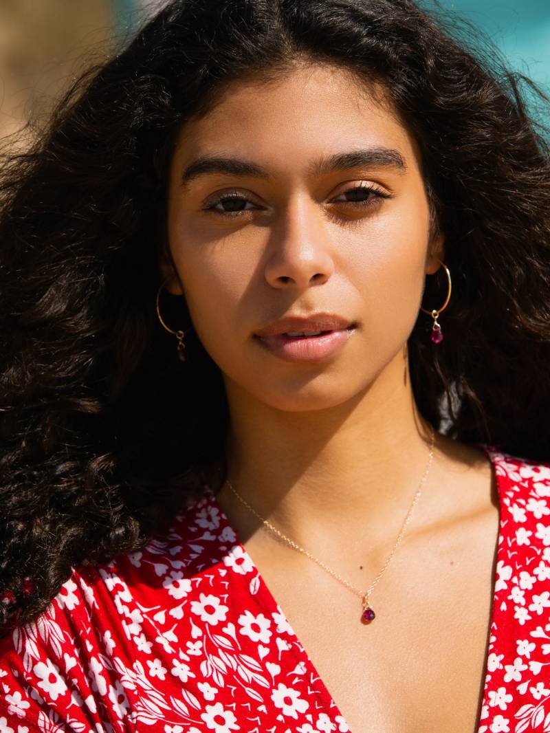 Granat Halskette, Anhänger, Januar Birthstone Zierliche 14K Gold Filled Rote Kristall Geschenk Für Sie Granat Halskette, Anhänger, Januar Birthstone Zierliche 14K Gold Filled Rote Kristall Geschenk Für Sie von Inspirationher