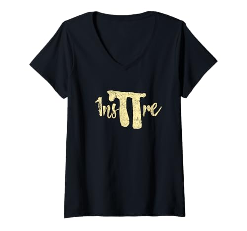 Damen Inspire Pi Pie Lustiges Mathematik-Wortspiel Vintage Lehrer Geek Nerd T-Shirt mit V-Ausschnitt Damen Inspire Pi Pie Lustiges Mathematik-Wortspiel Vintage Lehrer Geek Nerd T-Shirt mit V-Ausschnitt von Inspire Pi Pie Math Pun Teacher Geek Nerd Gifts