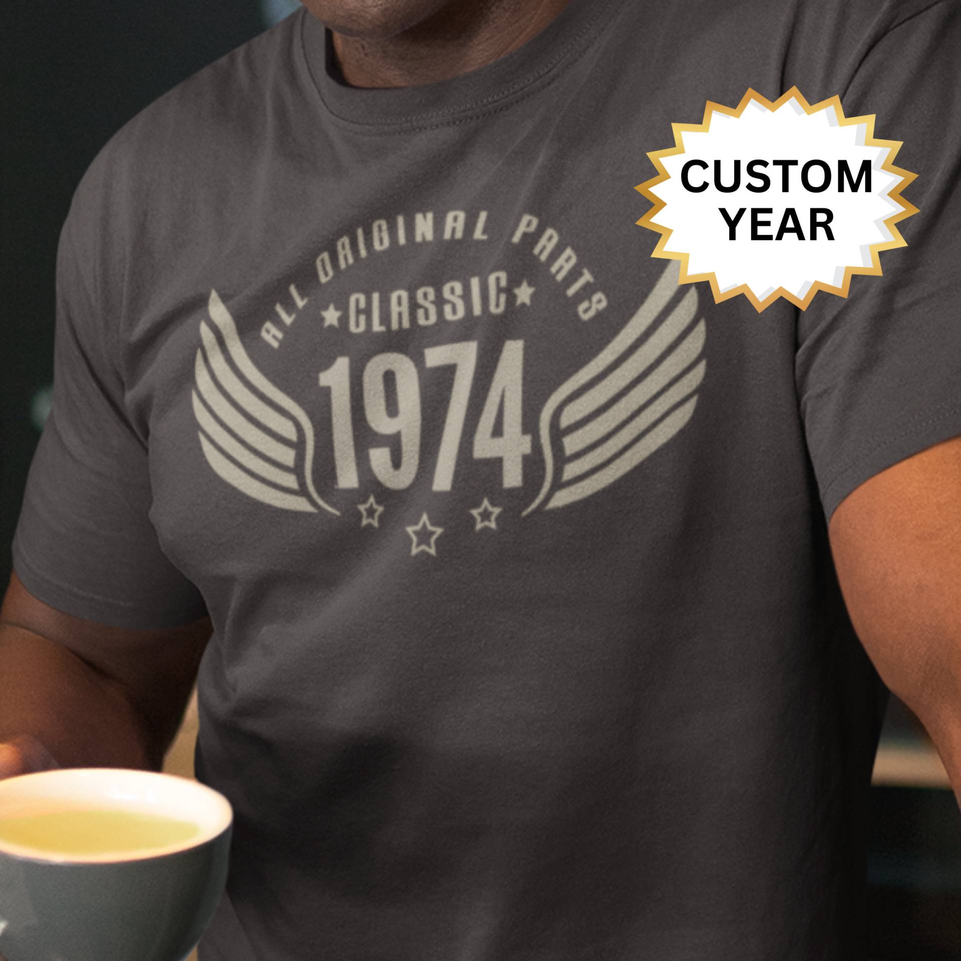 1974 Geburtstag Shirt, 50.geburtstag Shirt Für Männer, Classic Tshirt, Mann Geschenk, T-Shirts von InspireMeProducts