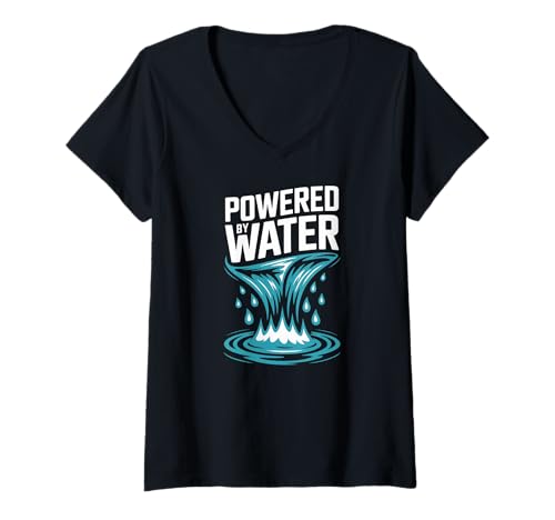 Damen Angetrieben von Wasser — Nutzen Sie die Energie T-Shirt mit V-Ausschnitt Damen Angetrieben von Wasser — Nutzen Sie die Energie T-Shirt mit V-Ausschnitt von Inspired By Nature's Energy And Flow