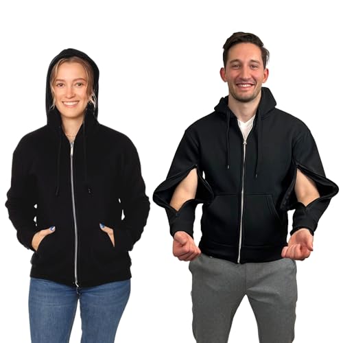 Inspired Comforts Kapuzenpullover Dialysis Port Access - Schwarz - Groß von Inspired Comforts