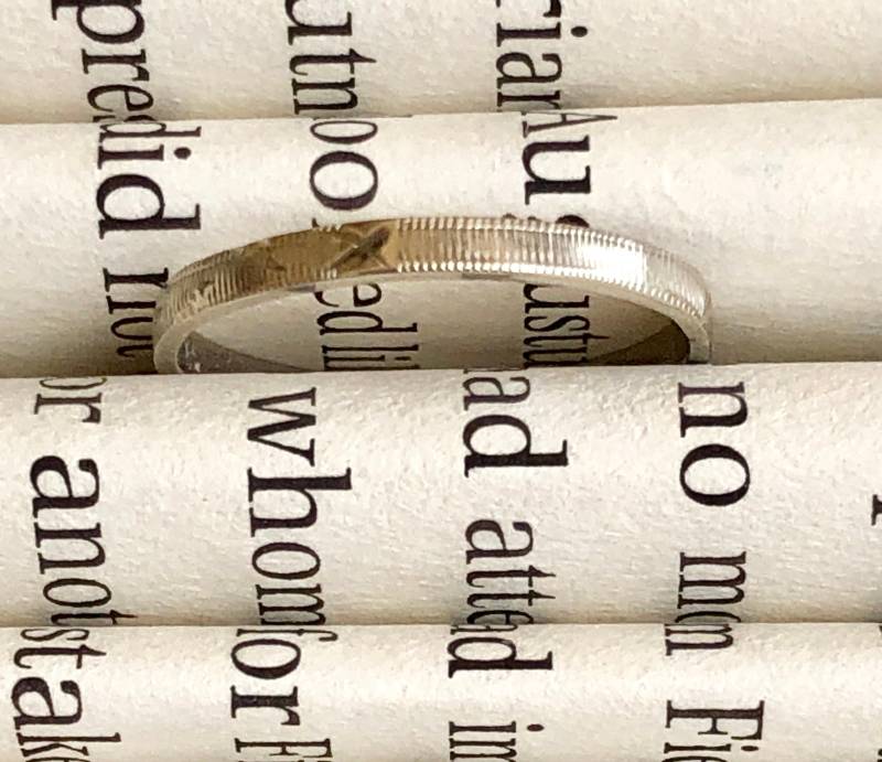 Ausgefallener Platin Jugendstil Hand Ziselierter Midi Ring/ Baby Ring Ausgefallener Platin Jugendstil Hand Ziselierter Midi Ring/ Baby Ring von InspiredAntiquity