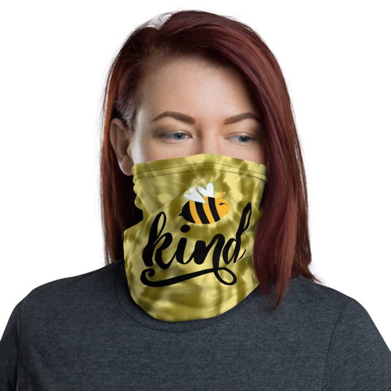 Bienen Kind Gelb Tie-Dye Waschbare Gesichtsmaske Hals Gaiter | Be von InspiredRebellion