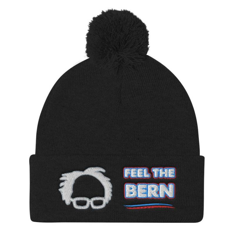 Feel The Bernie Sanders Für Präsident 2020 Mütze Bestickt Pom Strickmütze von InspiredRebellion