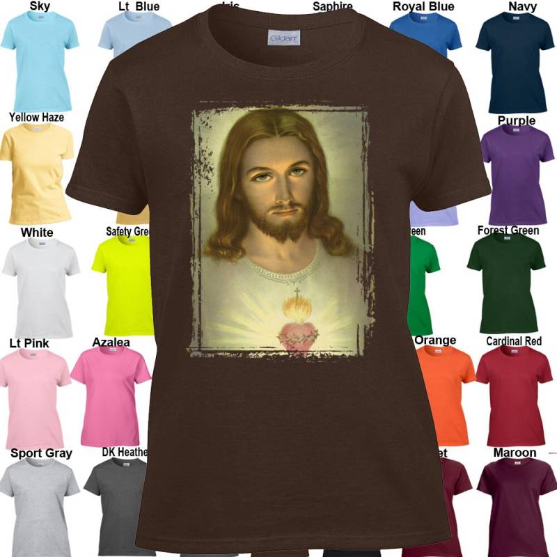 Heiliges Herz Jesu Christi - Classic Fit Damen T-Shirt Größen Xs 3Xl Erhältlich in 32 Farben von InspiredRebellion
