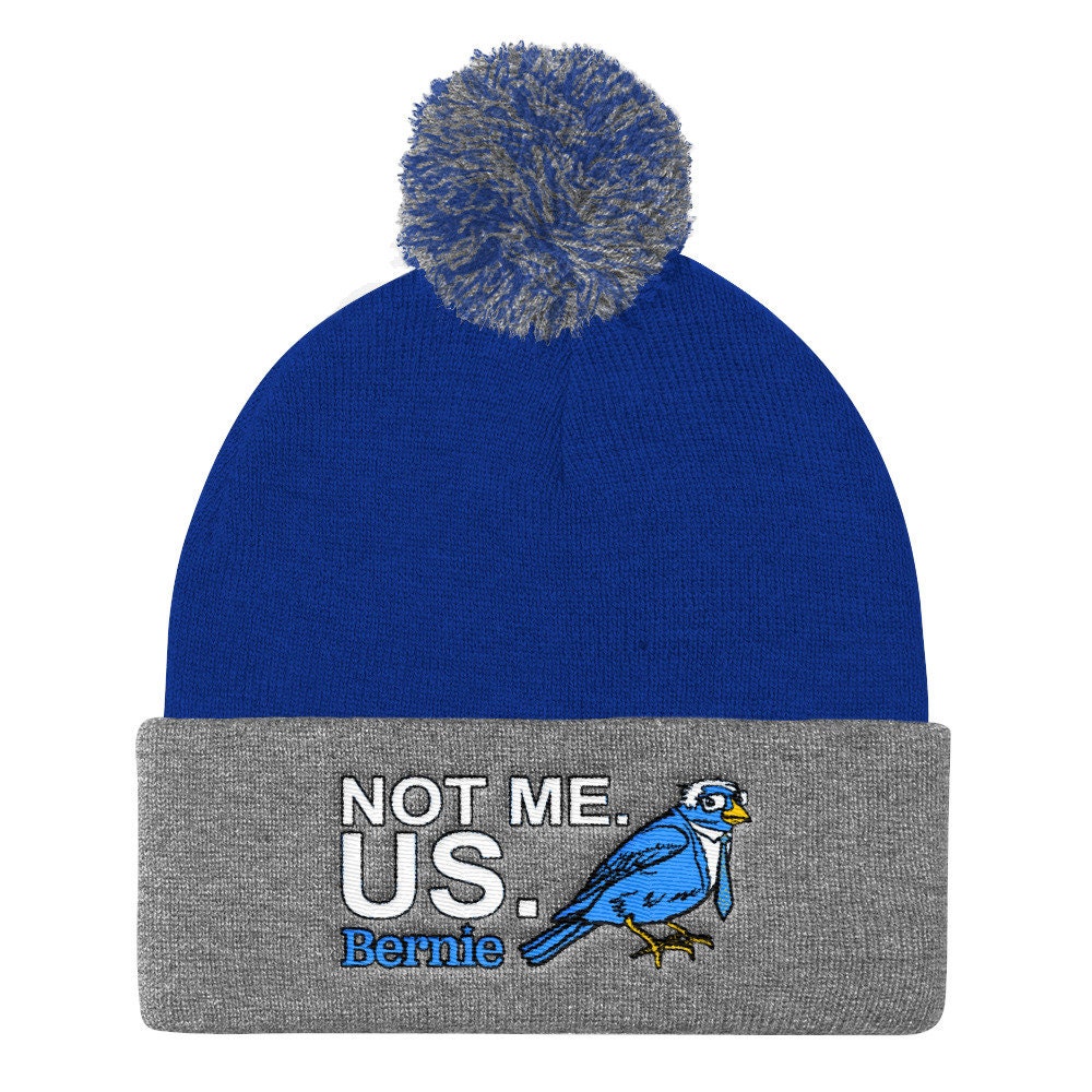 Nicht Ich. Uns. Birdie | Bernie Sanders Für Präsident 2020 Mütze Bestickt Pom Strickmütze von InspiredRebellion