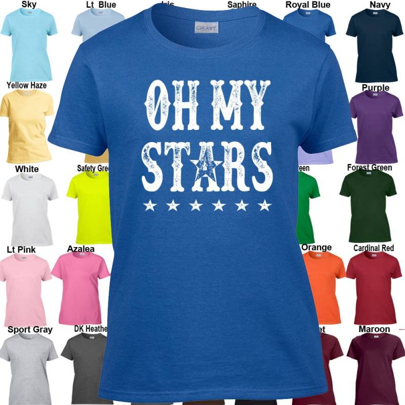 Oh My Stars T-Shirt - Classic Fit Damen Größen Xs 3Xl Erhältlich in 21 Farben von InspiredRebellion
