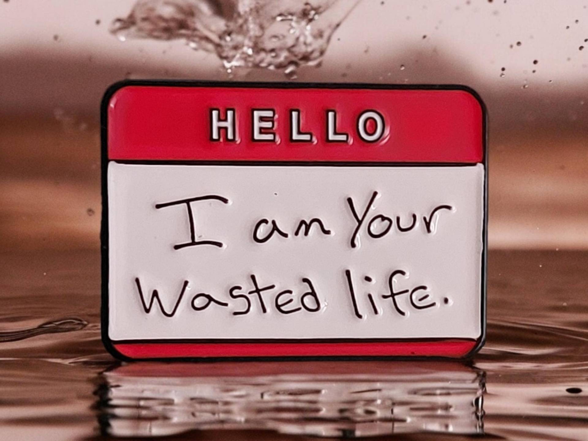 Anstecker Hello Its Me, I Am Your Wasted Life Rot Weißer Pin Mit Spruch Brosche Deko Mode Taschen Kleidung Lustig Anstecker Hello Its Me, I Am Your Wasted Life Rot Weißer Pin Mit Spruch Brosche Deko Mode Taschen Kleidung Lustig von InspiredbyJulez