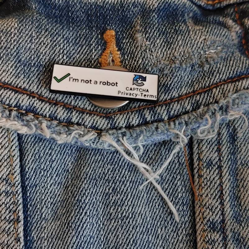Anstecker I Am Not A Robot Funny Web Pin Captcha Geschenkidee It Ler - Büro Pin Safety Kleiner Anstecker I Am Not A Robot Funny Web Pin Captcha Geschenkidee It Ler - Büro Pin Safety Kleiner von InspiredbyJulez