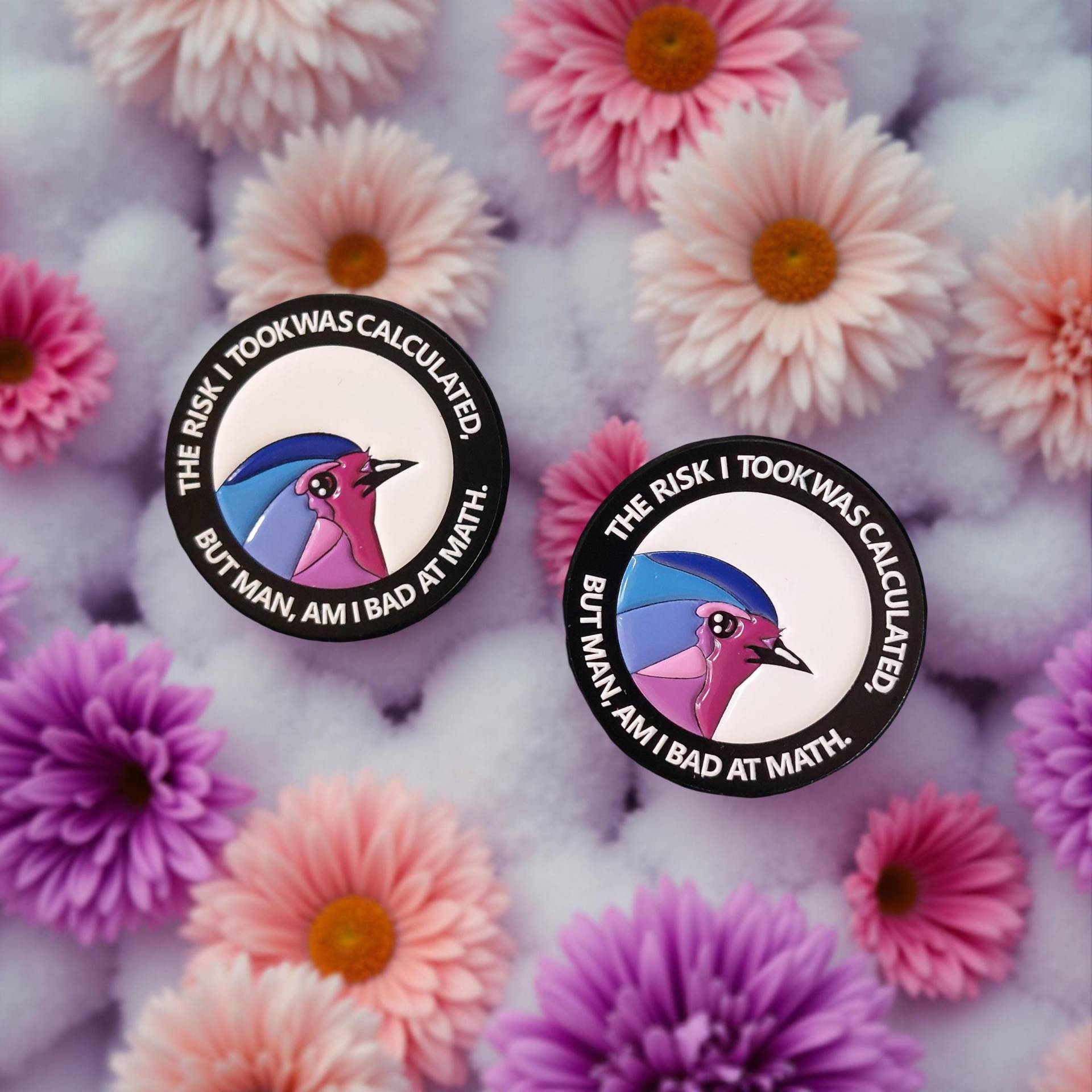 Anstecker Süße Taube The Risk I Took Was Calculated But Man Am Bad At Math Lustiger Pin Life Sucks Hard Enamel Comic Art Anstecker Süße Taube The Risk I Took Was Calculated But Man Am Bad At Math Lustiger Pin Life Sucks Hard Enamel Comic Art von InspiredbyJulez