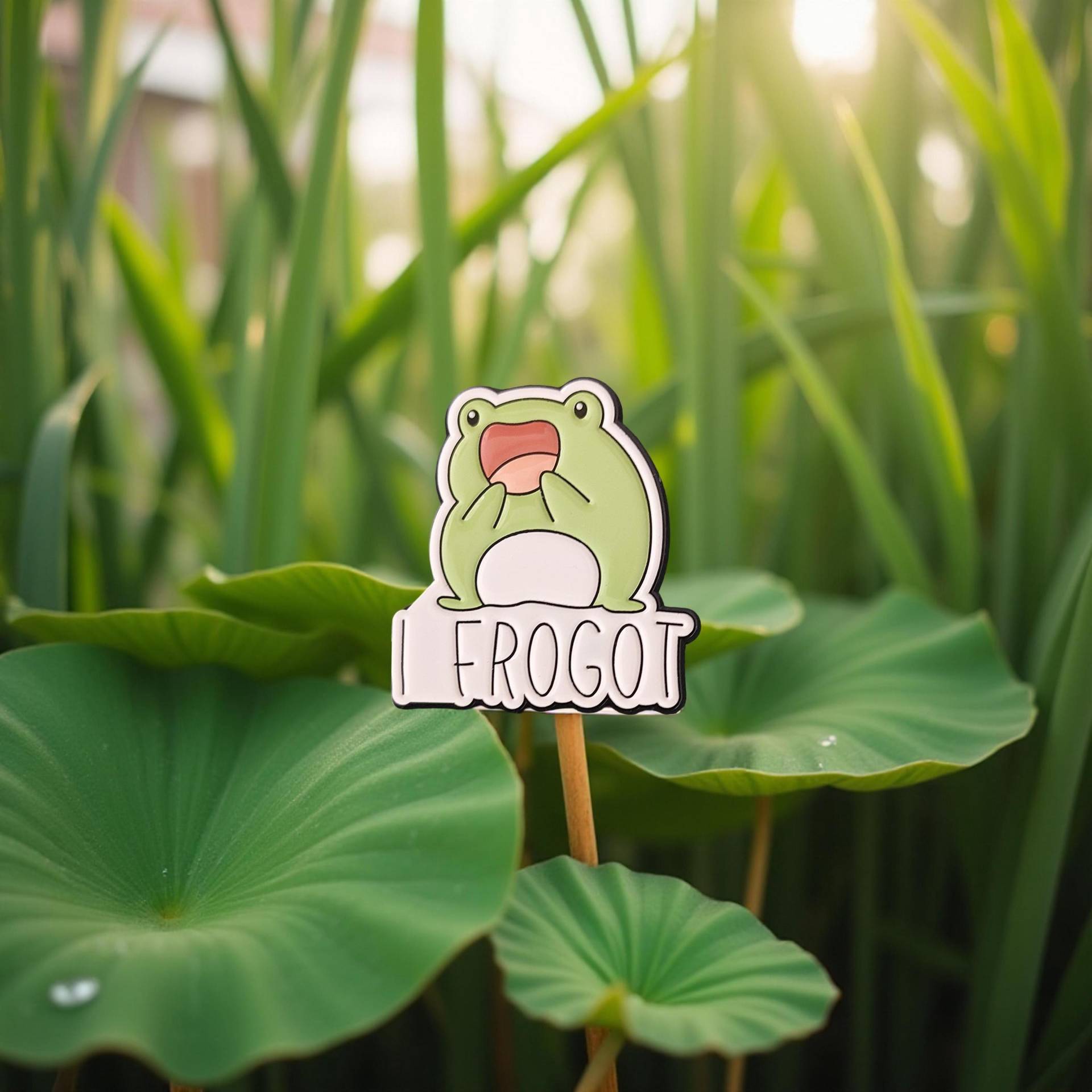 Anstecker Süßer Frosch I Frogot - Fish Memory Lustiger Pin Spruch Pin Geschenkidee Hard Enamel Weiß Grün Tiere Froggyfrog Anstecker Süßer Frosch I Frogot - Fish Memory Lustiger Pin Spruch Pin Geschenkidee Hard Enamel Weiß Grün Tiere Froggyfrog von InspiredbyJulez