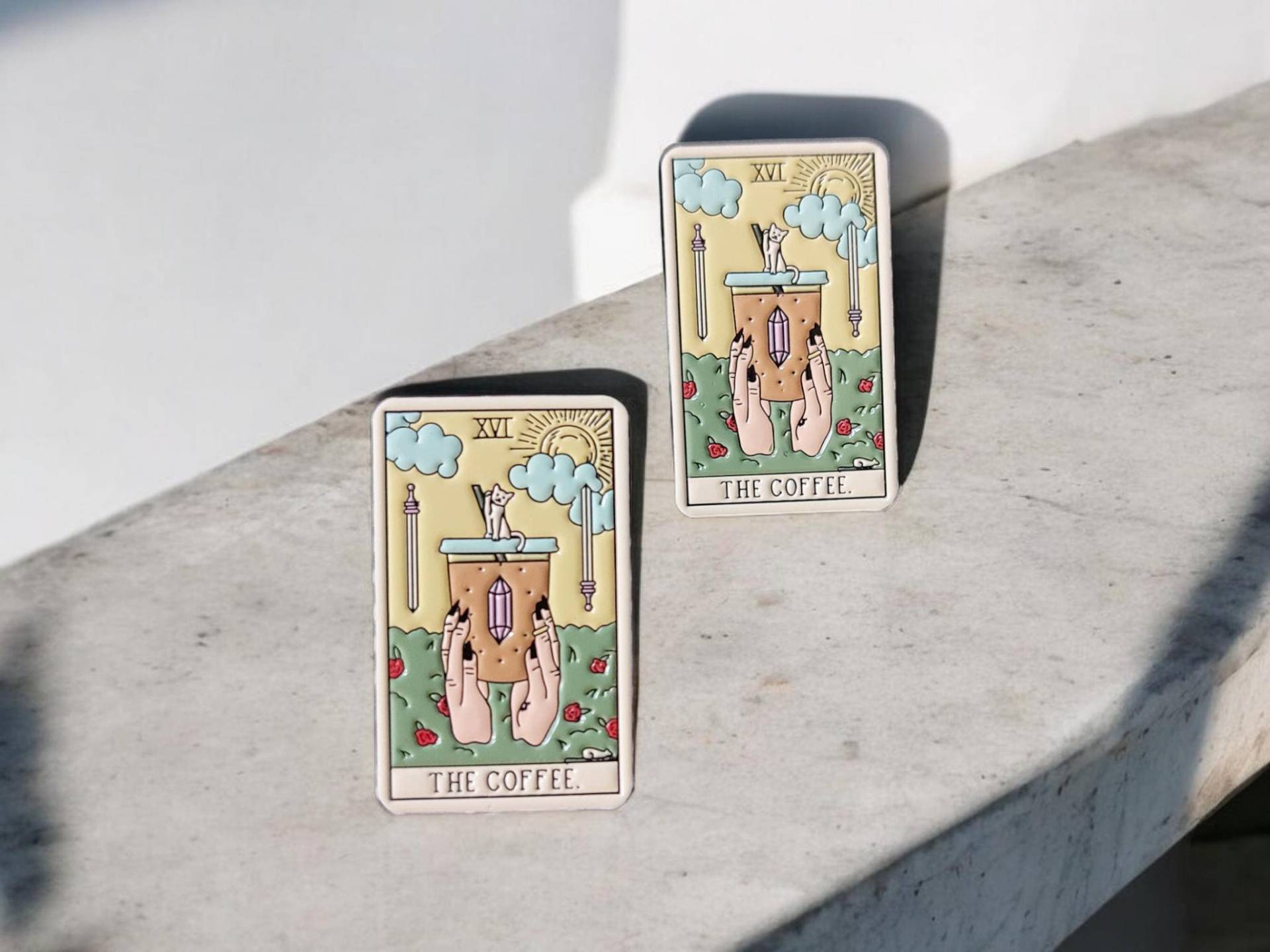 Anstecker Tarot Karte The Coffee Karten Cute Katzen Crystals Pin Deko Für Kleidung Rucksack Cute Emaille Anstecker Tarot Karte The Coffee Karten Cute Katzen Crystals Pin Deko Für Kleidung Rucksack Cute Emaille von InspiredbyJulez