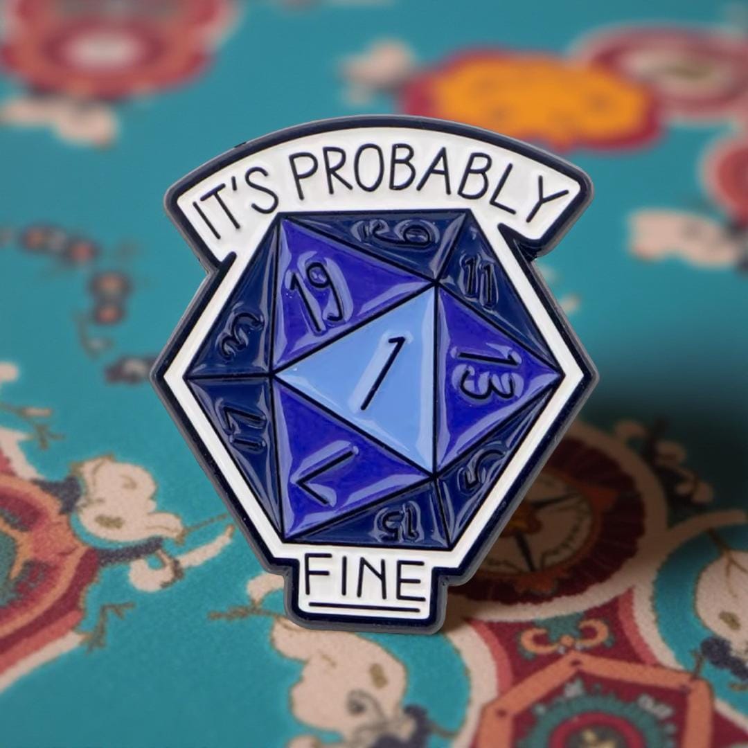 Würfel Pin Anstecker Blau Dice Art Hard Enamel Its Probably Fine Rolling 1 Tabletop Boardgames Dungeons & Dragons Automatic Miss ( Würfel Pin Anstecker Blau Dice Art Hard Enamel Its Probably Fine Rolling 1 Tabletop Boardgames Dungeons & Dragons Automatic Miss ( von InspiredbyJulez