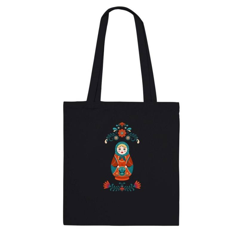 Classic Tote Bag, Matrjoschka, Floral, Steckpuppe Classic Tote Bag, Matrjoschka, Floral, Steckpuppe von InspireliaShop