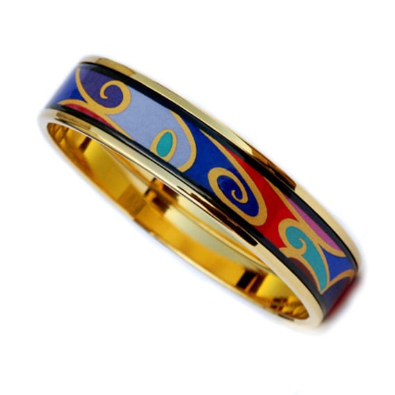 Tahiti Serie Emaille 18K Vergoldetes Armband Aus Titanstahl Tahiti Serie Emaille 18K Vergoldetes Armband Aus Titanstahl von InspiringEnamel
