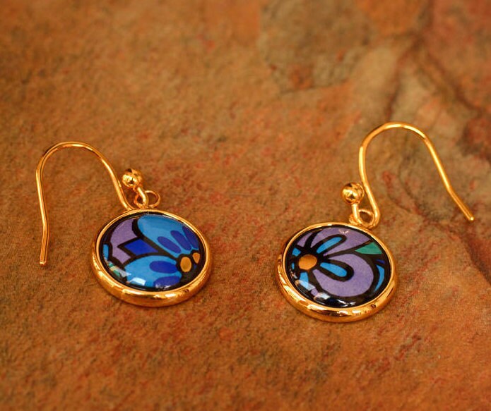 Vier Jahreszeiten Serie Emaille 18K Vergoldete Titan Stahl Ohrringe Baumeln Vier Jahreszeiten Serie Emaille 18K Vergoldete Titan Stahl Ohrringe Baumeln von InspiringEnamel