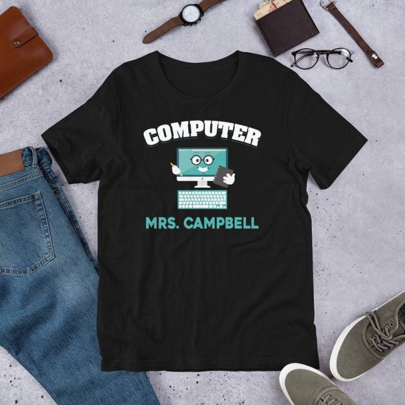 Benutzerdefinierte Computer Arzt Frau Campbell, Psychiater | Verwenden Sie Ihren Namen, It-Computer-Reparatur-Shirt, Benutzerdefinierte von InspoTees