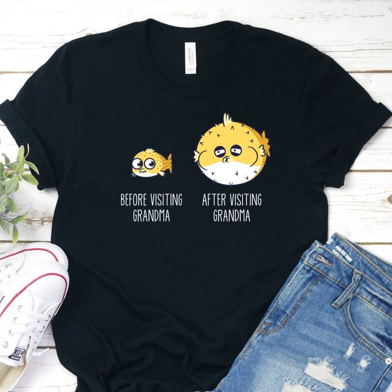 Besuch Bei Oma Shirt, Vor Und Nach Funny T-Shirt, Cooking Shirt von InspoTees