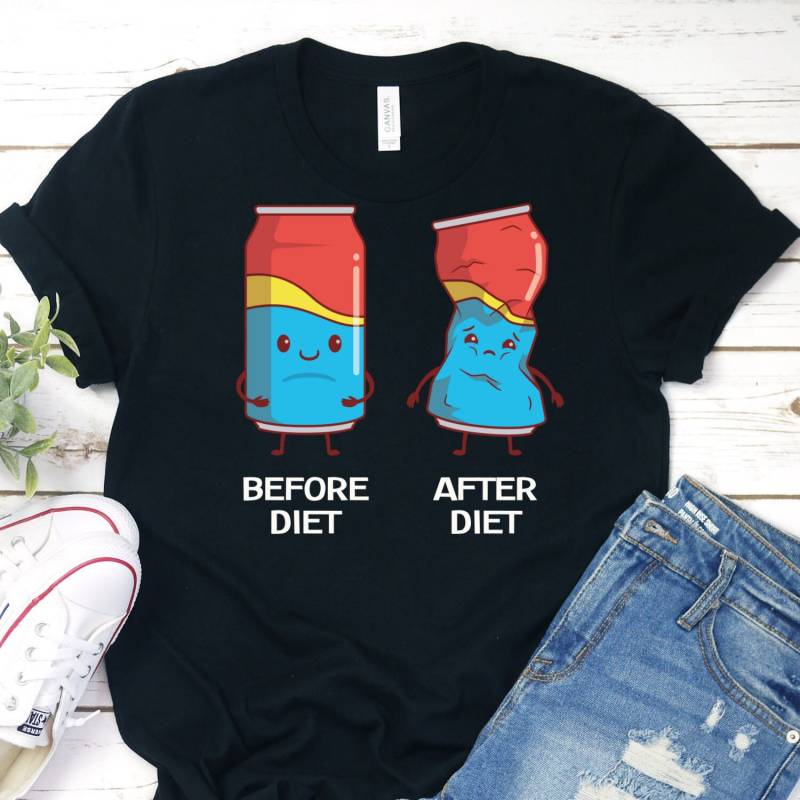 Dieting Shirt, Funny Diet Before & After T-Shirt, Keto Skinny Shirt Dieting Shirt, Funny Diet Before & After T-Shirt, Keto Skinny Shirt von InspoTees