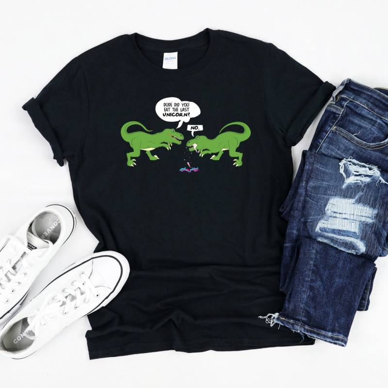Dinosaur Unicorn Shirt, Dude Did You Eat The Last T-Shirt von InspoTees
