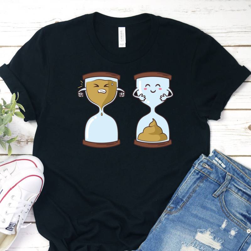 Funny Poop Shirt, Before & After T-Shirt, T-Shirt von InspoTees