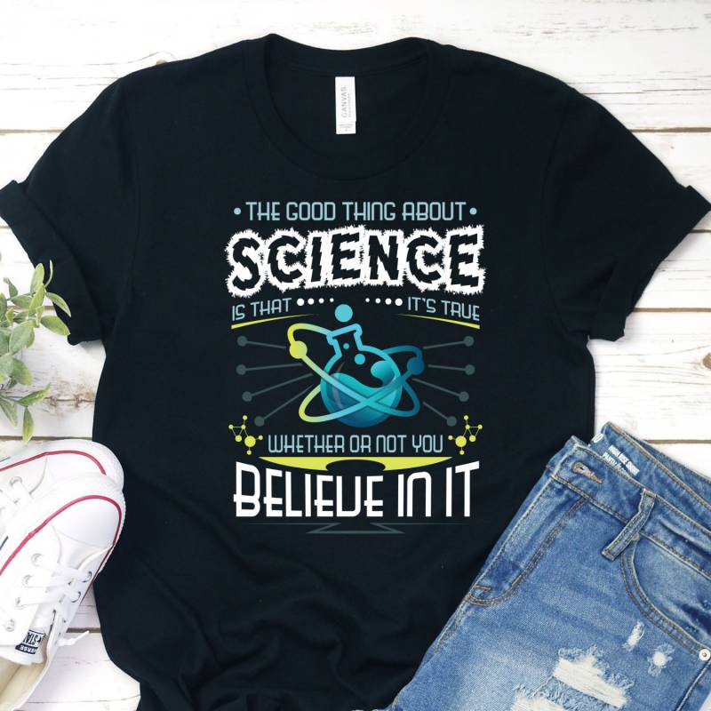 Glaube An Science Shirt, Is Real Nerdy Shirt von InspoTees