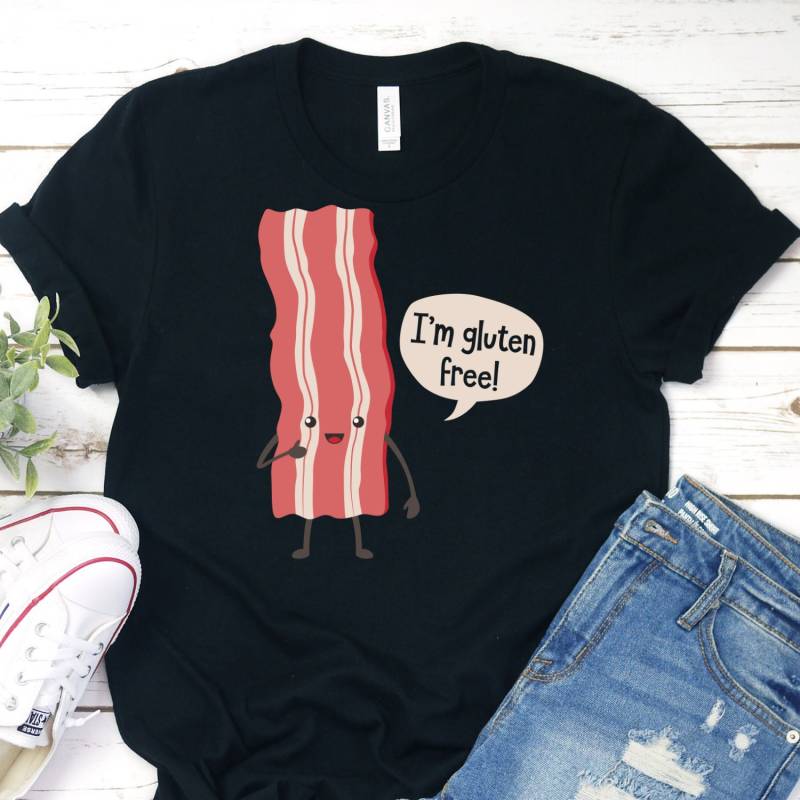 Gluten Free Shirt, Lustiges T-Shirt, Bacon Lover Humor Gluten Free Shirt, Lustiges T-Shirt, Bacon Lover Humor von InspoTees