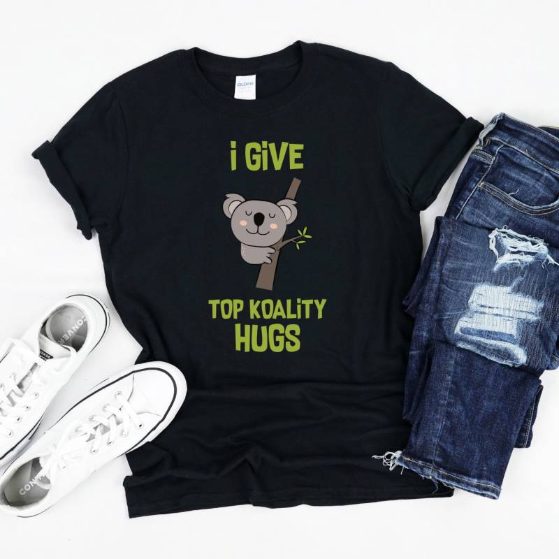 Koala Shirt, Hugs I Give T-Shirt von InspoTees