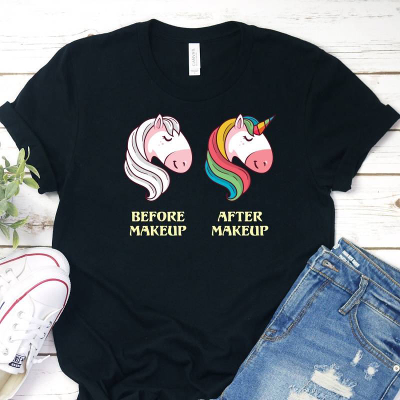 Make Up Artist Shirt, Makeup Before & After T-Shirt, Lover von InspoTees