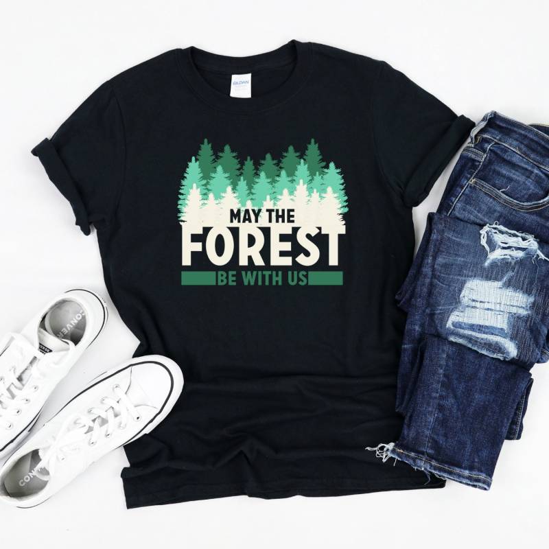 May The Forest Be With Us, Forestry T-Shirt, Eco Shirt von InspoTees