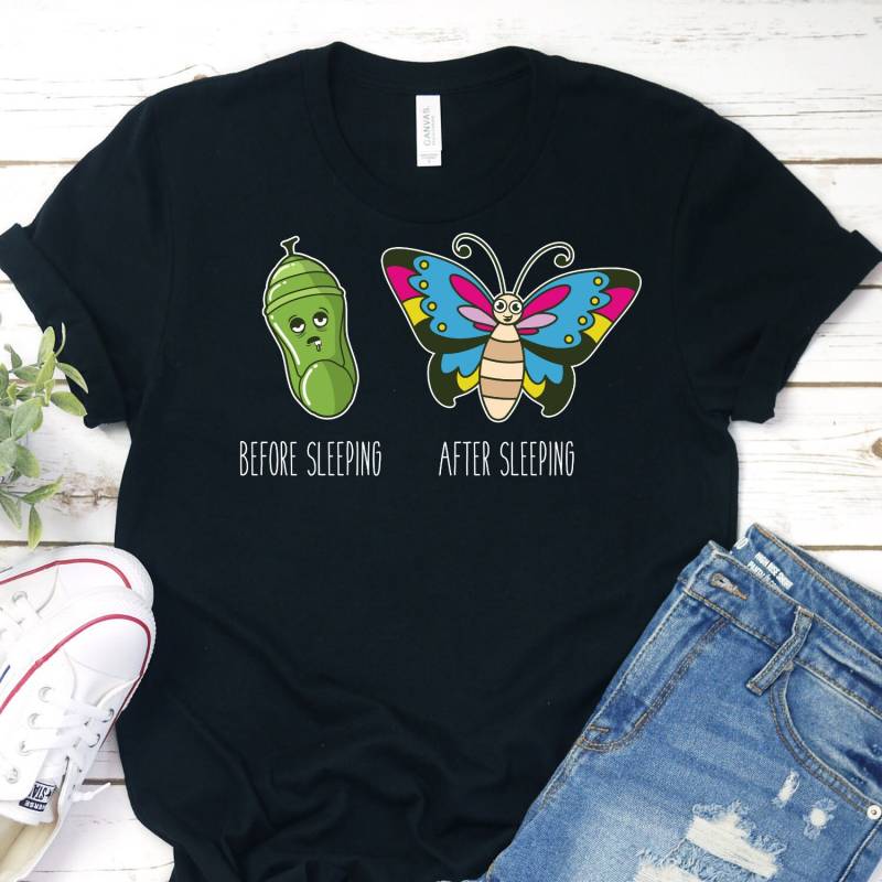 Need Sleep Shirt, Nap T-Shirt, Tired Before & After Shirt von InspoTees