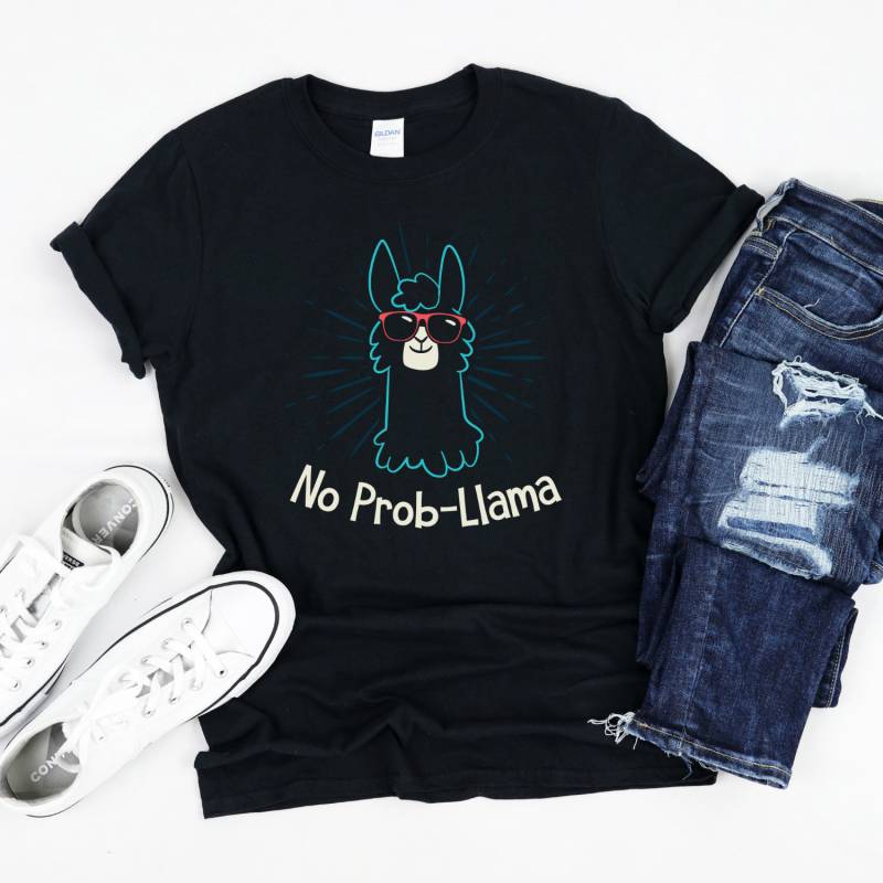 No Problama Llama, Llama Shirt, Problem T-Shirt von InspoTees