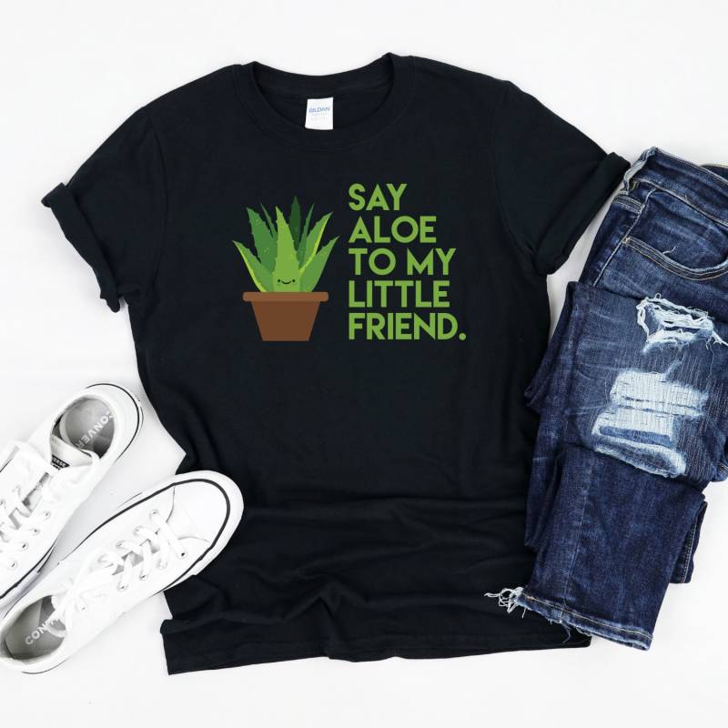 Pflanze Lover Shirt, Garten-T-Shirt, Say Aloe To My Friend von InspoTees